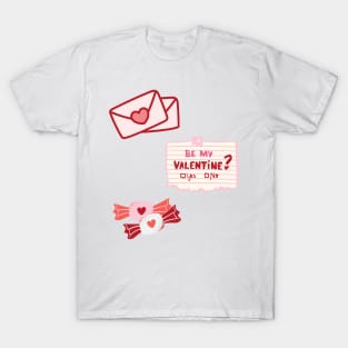 Valentine's Day 2023 Pack of 3 Be Mine - Pink T-Shirt